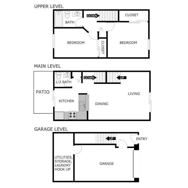 Floor Plans Summit Lake Apartments Hartland, WI A PRE/3 Property